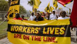 Service workers on strike in Columbia, South Carolina. (Photo: USSW)