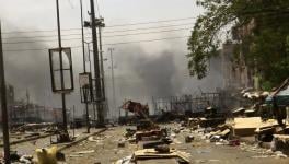 The devastation in Khartoum. Photo: Xinhua