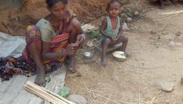 Food crisis of Ananti sabar family at mukutmanipur khatra