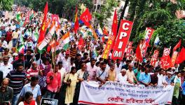 WB Panchayat Polls: Left Front, Allies’ Joint Protest Against Violence Sees Big Participation