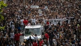 Protests in Nanterre in France on June 29. Photo: Aurelien Morissard/Xinhua
