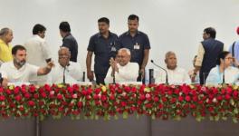  The leaders from Opposition parties during a joint press conference after their meeting, in Patna, on June 23. IMage Courtesy: PTI