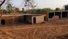 Kursa village where half-built concrete houses cropped up which were to be acquired. Photo - Kashif Kakvi