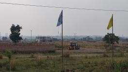 New residential plots under construction along NH-19 near Asansol’s Raghunathbati village.