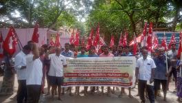 At the protest held in Salem. Image courtesy: CITU, Tamil Nadu