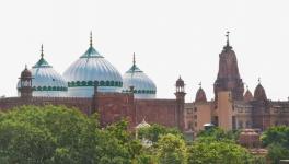 A view of Sri Krishna Janmabhoomi temple and Shahi Idgah mosque, in Mathura.