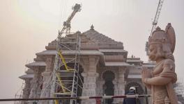 Shri Ram Janmbhoomi Temple under construction, ahead of the consecration ceremony at the temple, in AyodhyaCredit: PTI Photo 