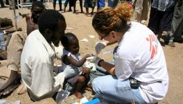 A Zimbabwean child is treated for cholera. File Photo: Médecins Sans Frontières