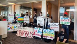 Google workers stage sit-in to end Project Nimbus (Photo: No Tech for Apartheid)