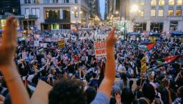 Protest against the attacks on Rafah in New York City. Photo: Wyatt Souers / ANSWER Coalition