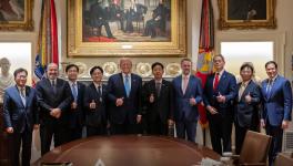 South Korean officials meet with Trump at the White House on July 31, 2025, to agree to a USD 350 billion investment in the US. Photo: White House