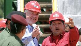 Former PDVSA President Rafael Ramírez with former Venezuelan President Hugo Chávez. Photo: Wikimedia Commons