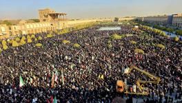 Crowds of mourners in Isfahan, Iran. Photo: Tasnim News