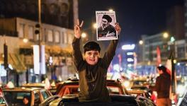 Crowds gather in Tehran on March 9 to celebrate the appointment of the new supreme leader, Ayatollah Seyed Mojtaba Khamenei. Photo: Hossein Zohrevand