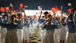 Procession for the arrival of the US delegation in Beijing. Photo: POTUS / X