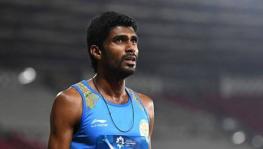 Indian athlete Jinson Johnson at the IAAF World Athletics Championships