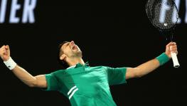 Novak Djokovic at Australian Open 2021