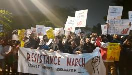 JNU Students Hold Protest Rally Against Alleged Attack by ABVP Members