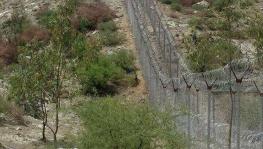 Fence along Durand Line separating Pakistan & Afghanistan 