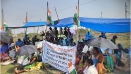 Dharna by displaced persons at Bondamunda, Odisha. Image: Anchalik Surakshya Committee, Bondamunda