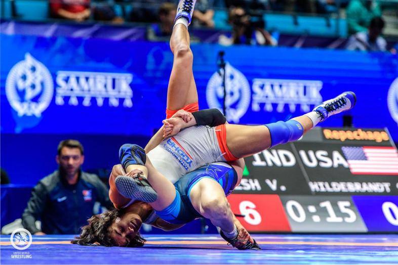 Vinesh Phogat Wins Bronze at World Wrestling Championships, Qualifies