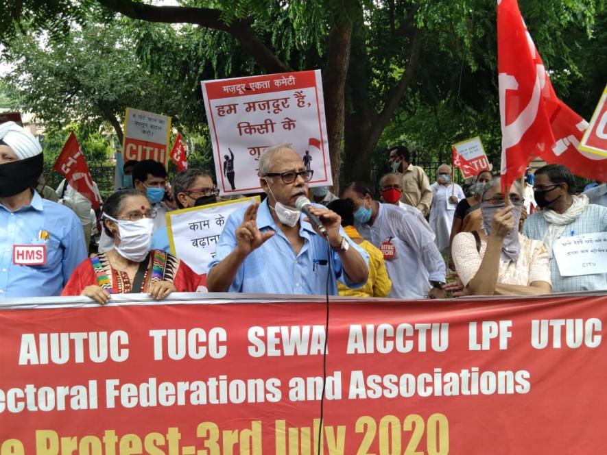 Demonstration in Delhi