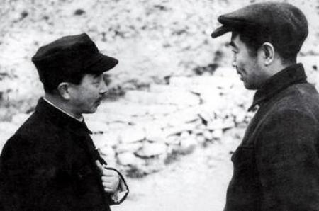 Nosaka Sanzo with Zhou Enlai in Yenan