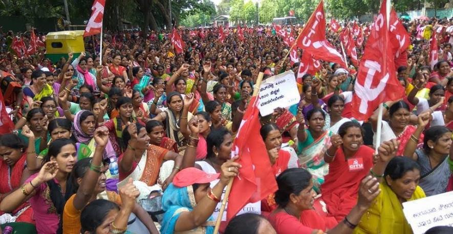 Anganwadi workers strike