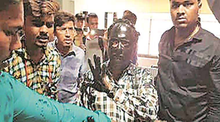 ABVP Beats Teacher in Gujarat 