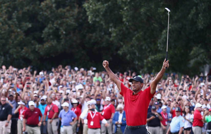 Tiger Woods wins PGA Tour Championship.