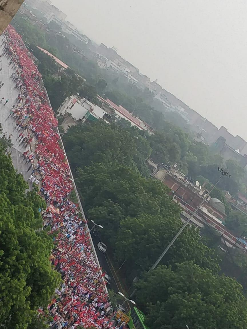 kisan mazdoor rally