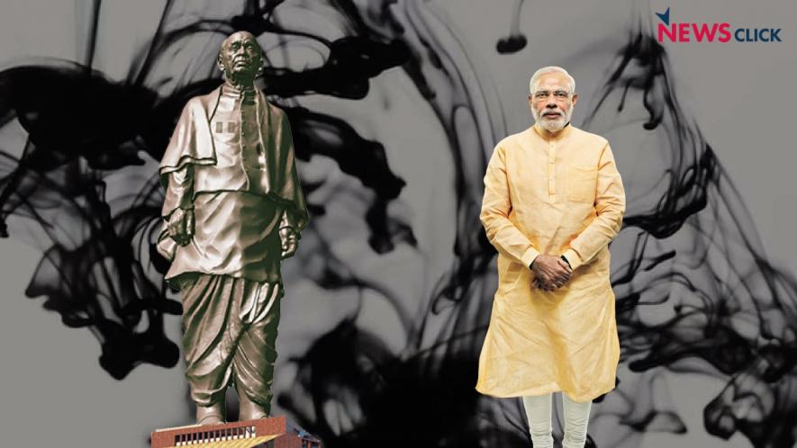 Statue of Unity poster inked