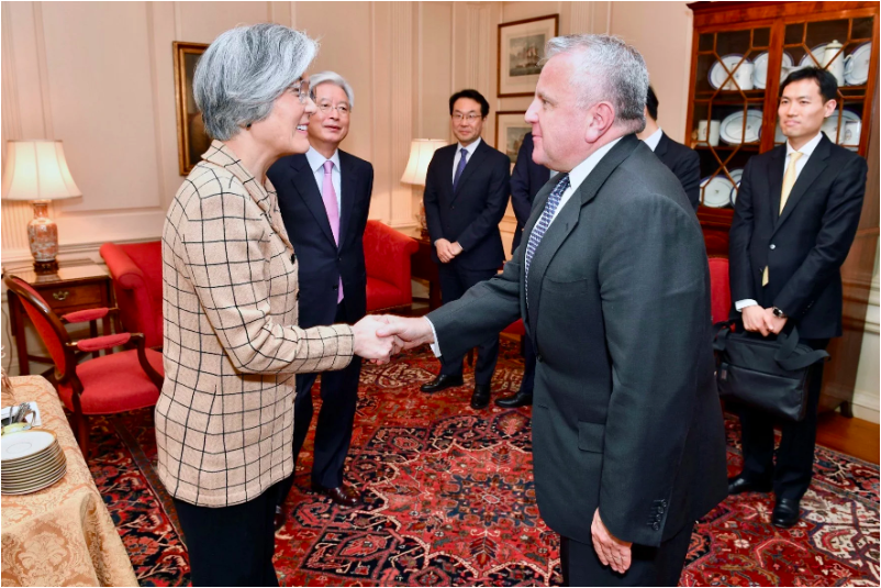 Kang Kyung-wha with US deputy secretary of state John Sullivan in March. Photo: Wikimedia Commons