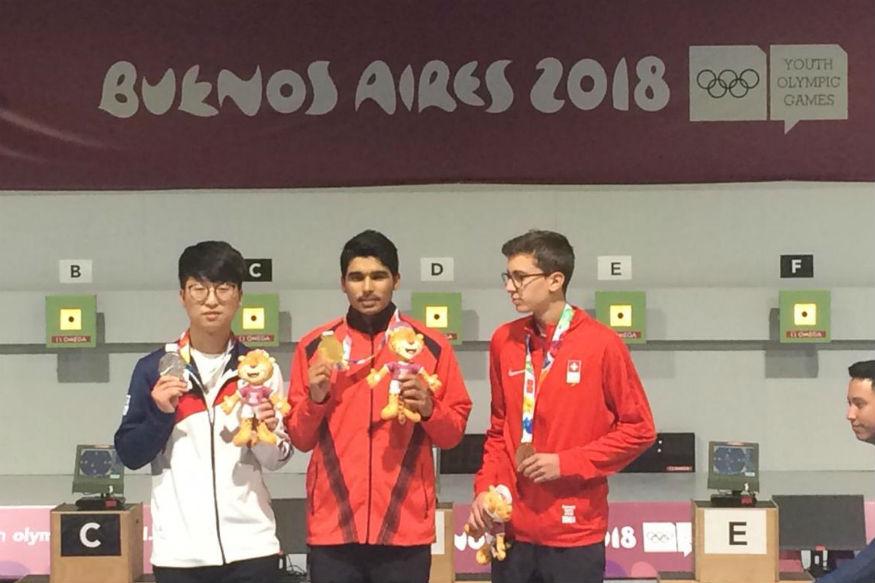 Saurabh Chaudhary at Youth Olympic Games in Buenos Aires.