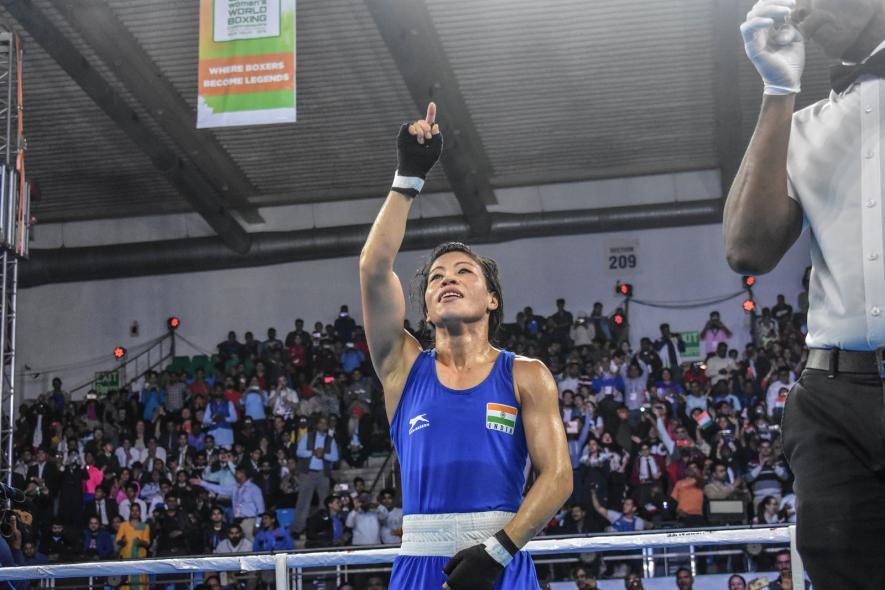 Mary Kom will take on Ukraine’s Hannah Okhota in the final of the World Boxing Championships in New Delhi, looking to win an unprecedented sixth gold. (Pic: AIBA)