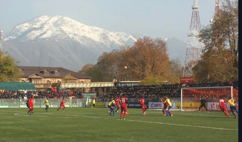 Real Kashmir FC vs Churchill Brothers I-League match in Srinagar