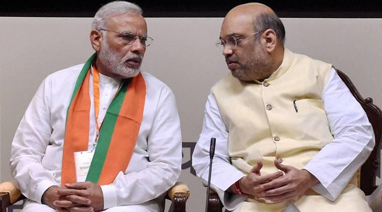 Narendra Modi and Amit Shah of BJP