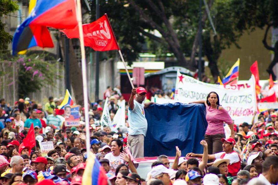 Thousands of Venezuelans have gathered across the country to defend the ideology and the gains of the Bolivarian revolution 