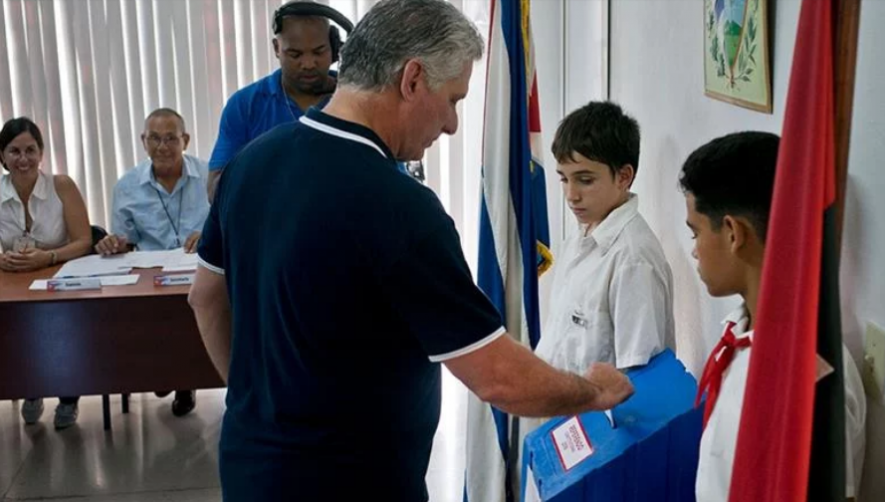 Cuban president Miguel Diaz Canel