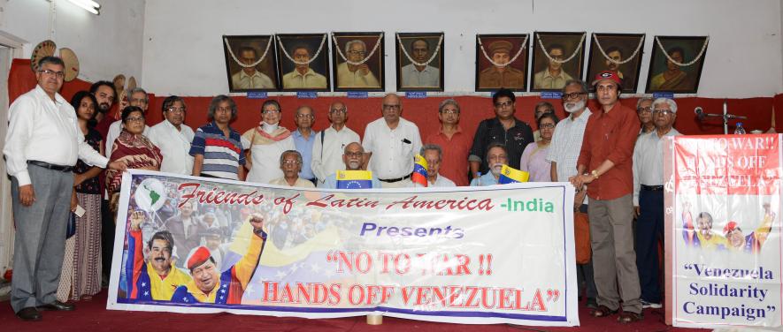 Solidarity Meeting in Kolkata Flays US Designs in Venezuela