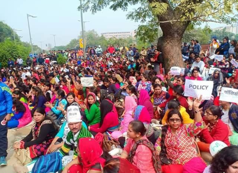 22,000 Guest Teachers in Delhi Take to Streets Demanding Regularisation