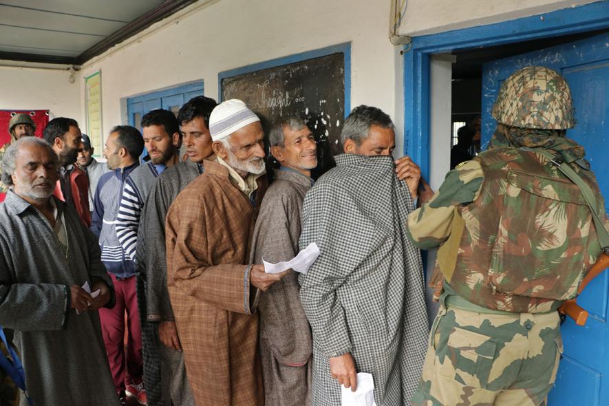 Voting in Kashmir