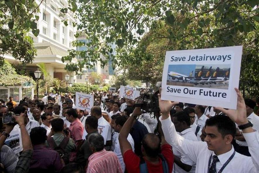 Jet Airways Employees Protest Against Salary Dues