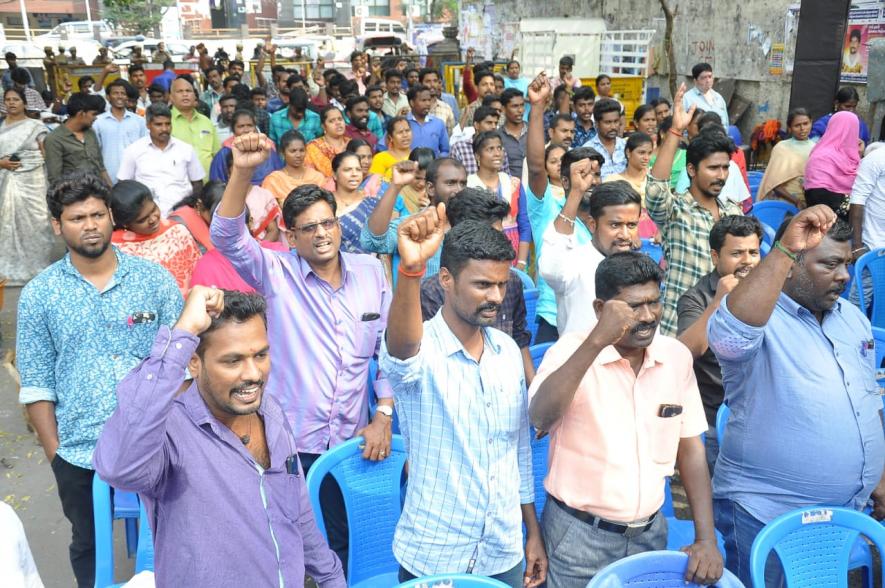 Tamil Nadu E-Sevai Workers Stage Hunger Strike, Demand Pending Salary
