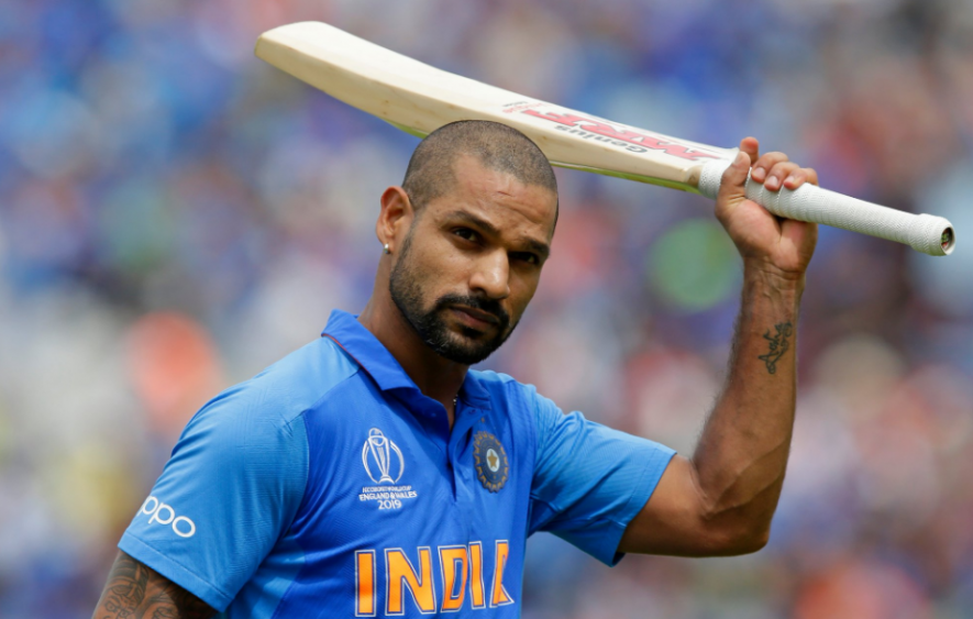 Indian cricket team's Shikhar Dhawan at the ICC World Cup 2019