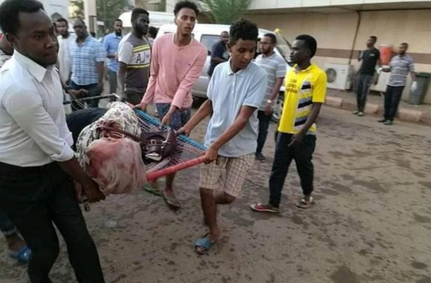 The violent crackdown on the mass sit-in in Khartoum left over 100 injured. Photo: Twitter