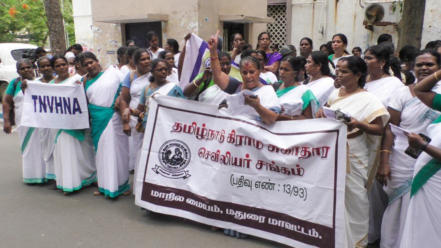 Tamil Nadu Village Nurses Protest Against Government’s Negligence