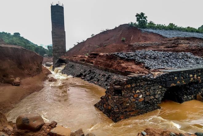 The Tiware dam in Ratnagiri district developed a breach late on Tuesday night after heavy rains