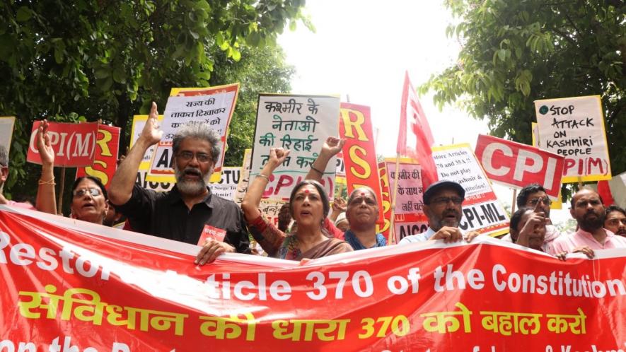 Left Parties Hold Joint Protest