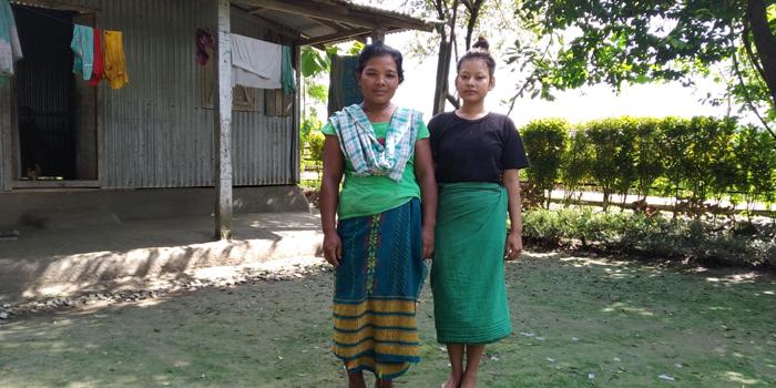Two women of Garo tribe, in their village Garam Basti in Alipurduar